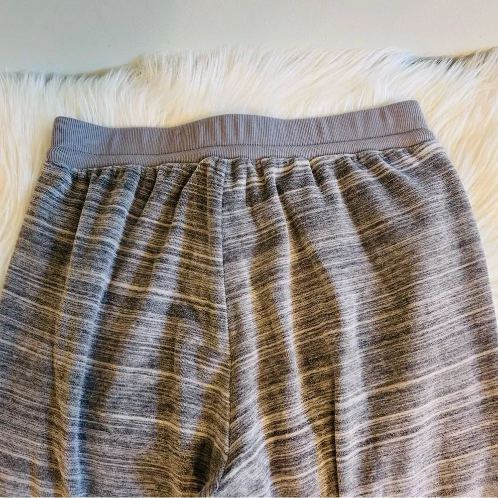 Madewell Velour Space Dyed Gray Slim Jogger 2 Piece Lounge/Travel Set!